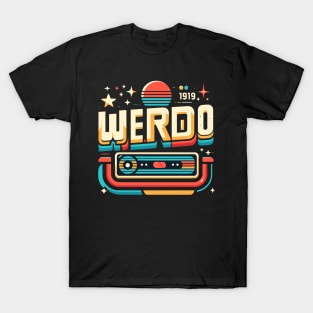 Weirdo by Choice - Minimalist Typography Design for the Bold T-Shirt